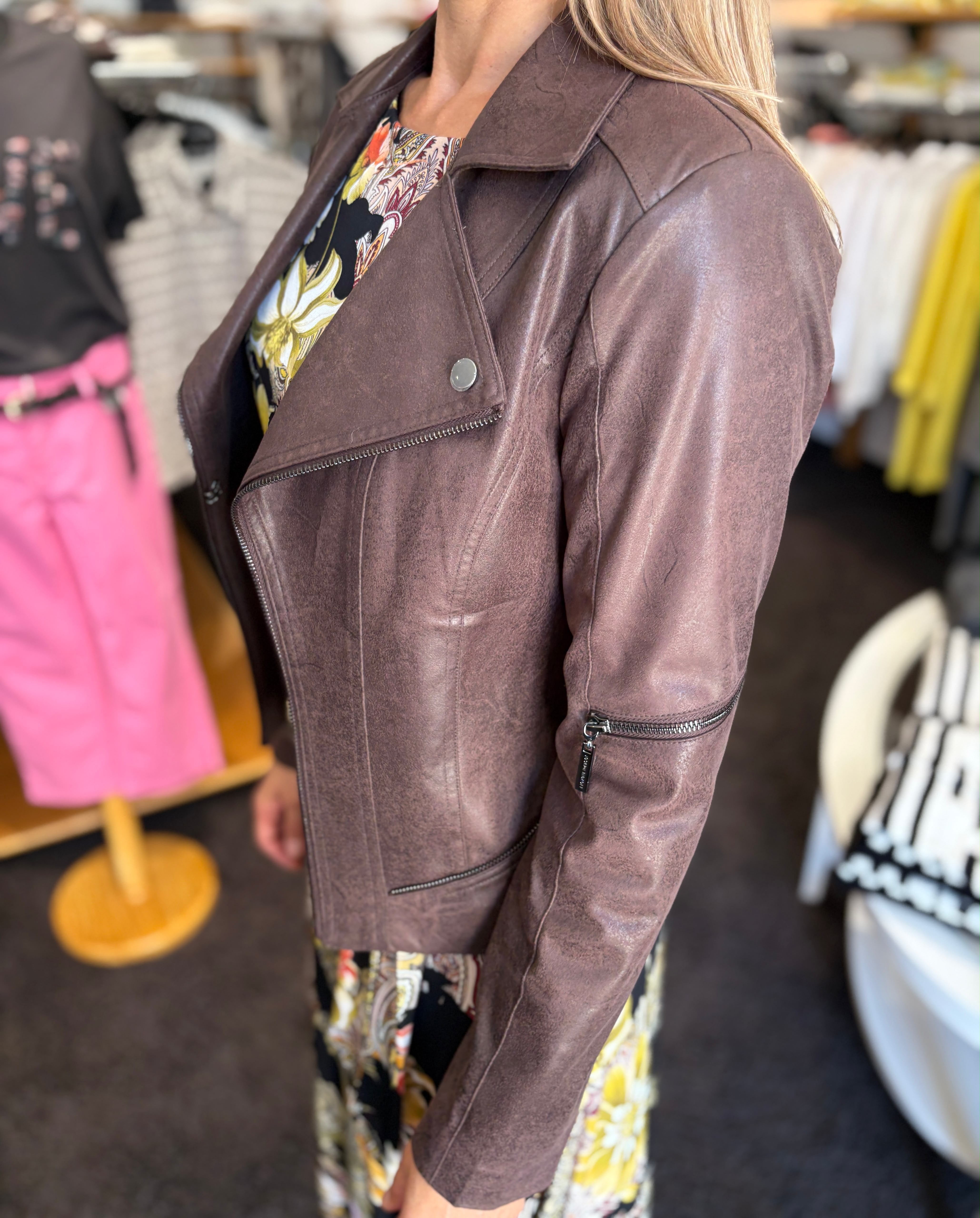 Lederimitat Jacke von Joseph Ribkoff 